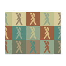 Backpacking Pop Art Postcard