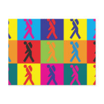 Backpacking Pop Art Postcards
