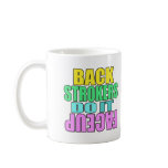 Backstrokers do it face up mug