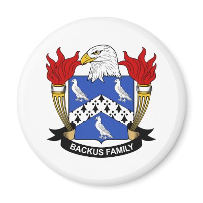 Backus Family Crest Fridge Magnet by coatsofarms