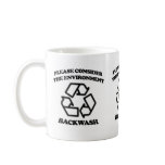 Backwash Recycling mugs