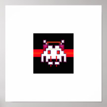 Backyard Astronauts (Red) Poster