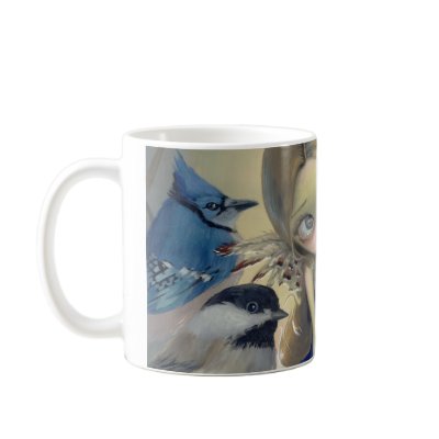 "Backyard Birds" Mug by strangeling