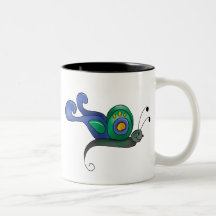 Backyard Buggies · Blue & Green Butterfly Mugs