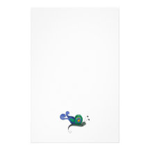 Backyard Buggies · Blue & Green Butterfly Customized Stationery