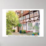 Backyard Houses in Luebeck Poster