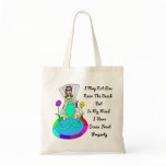 Backyard Mermaid "I May Not Live At The Beach..." Canvas Bags