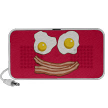 Bacon and Eggs Doodle Laptop Speaker