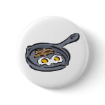 bacon and fried eggs pinback buttons