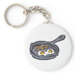 bacon and fried eggs key chains