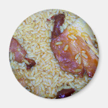 Bacon and Smoked Sausage Jambalaya Refrigerator Magnets