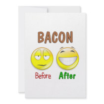 Bacon Before After Invite