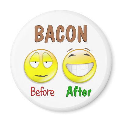 Bacon Before After Refrigerator Magnet by foodfun