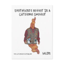 Bacon Christmas Sweater-ized