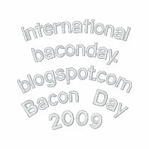 Bacon Day 2009 Embroidered Hooded Sweatshirt