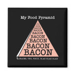 Bacon Food Pyramid magnets