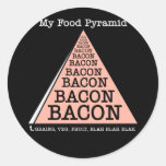 Bacon Food Pyramid Stickers