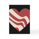 Bacon Heart Greeting Cards