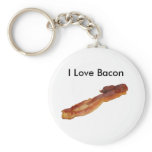 bacon, I Love Bacon keychains