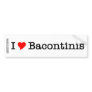 Bacon I Love Bacontinis Bumper Stickers