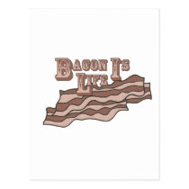 Bacon Is Life postcards