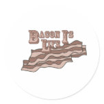 Bacon Is Life Round Stickers