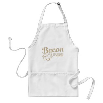 bacon - it's whats for dinner aprons by strk3