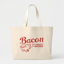 bacon - it's whats for dinner tote bag
