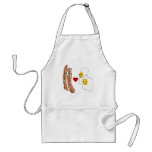 Bacon Loves Eggs Funny Bacon Design aprons
