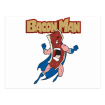 Bacon Man postcards
