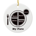 Bacon My Plate Christmas Ornaments