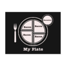 Bacon My Plate Postcard