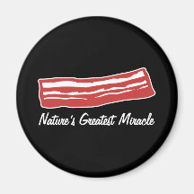 bacon nature's greatest miracle fridge magnets
