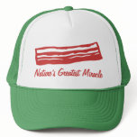 bacon nature's greatest miracle trucker hats