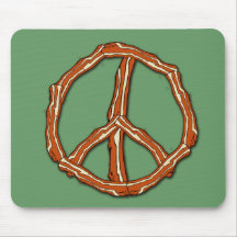 Bacon Peace Sign T-shirts, Hoodies, Gifts Mouse Mats
