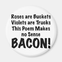 Bacon Poem Magnet