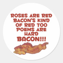 Bacon Poem Sticker