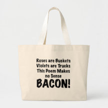 Bacon Poem Tote Bag
