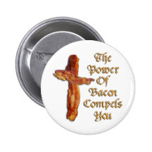 Bacon Power Pinback Button
