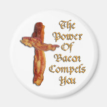 Bacon Power Refrigerator Magnets