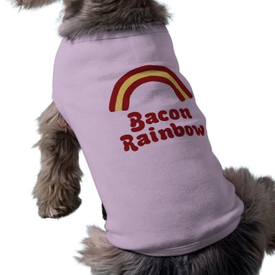 Bacon Rainbow Pet Tee by ragingtrombones