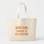 Bacon Tote Bags
