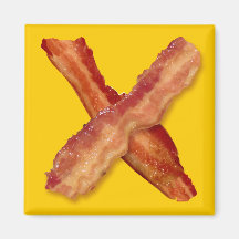 Bacon X O X LOVE Fridge Magnets