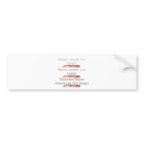 baconlogicwithbacon bumper sticker