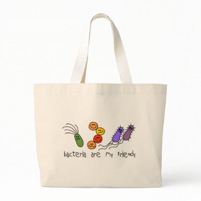 Bacteria are my friends bags by SuperBug