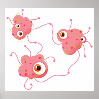 Bacteria Family Print by prawny