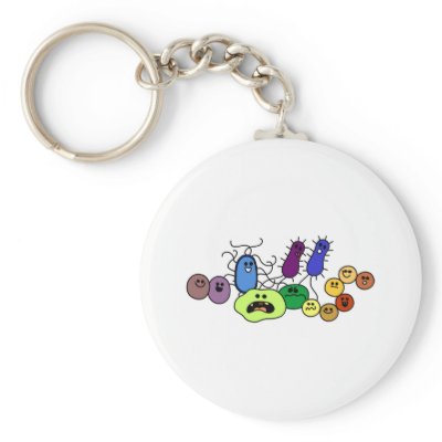 Bacteria Keychains by SuperBug