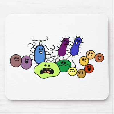 Bacteria Mouse Pad by SuperBug