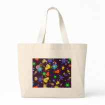 Bacteria Wallpaper Tote Bags