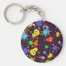 Bacteria Wallpaper Key Chain